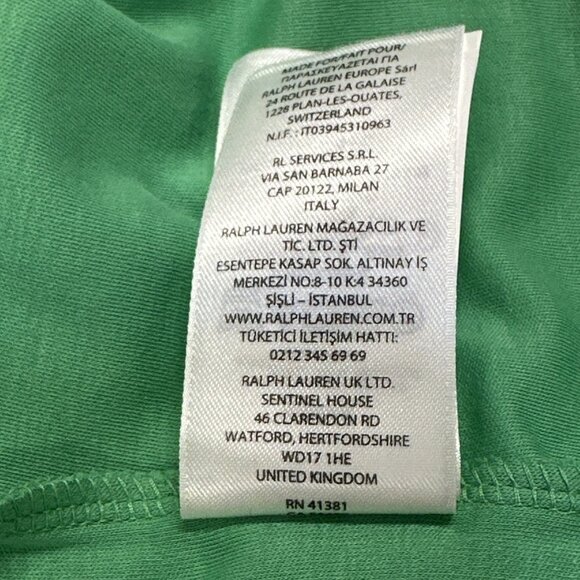 Polo Ralph Lauren Big & Tall 3XB Classic Kelly Soft Touch Crew Neck T-Shirt - Picture 7 of 7